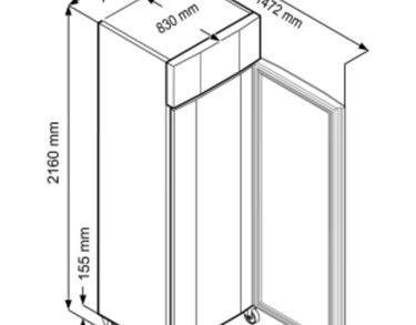 Armoire négative -20°C, 597 litres