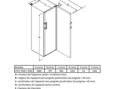 Armoire positive 5°C± 3°C, 367 litres, porte vitrée