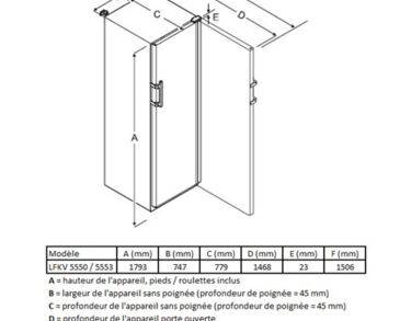 Armoire positive 5°C± 2°C, 588 litres, porte vitrée