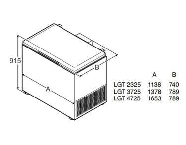 Conservateur coffre -35°C, 215 litres