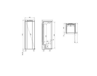 ARMOIRE A MEDICAMENTS BLANCHE VITREE 346 L QUALIFIABLE +5°C +/-3K