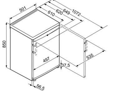 Réfrigérateur électroménager, table top, compartiment 4 étoiles, largeur 50cm