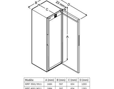 Armoire positive, carrosserie epoxy blanc, porte vitrée, 569L