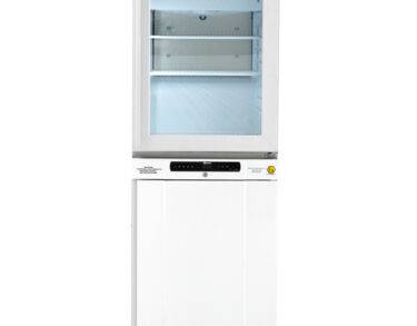 Combiné laboratoire qualifiable vitré +5°C +/-3K et -25°C +/-5K réfrigérateur / congélateur 250L