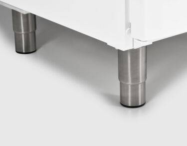 Jeu de 4 pieds acier inox réglables en hauteur de 150 à 180 mm pour modèles GKv 43 et GG 40