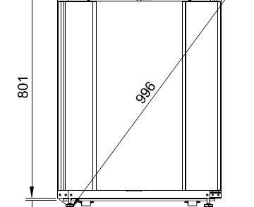Table top positif labo vitré 125 L qualifiable +5°C +/-3K