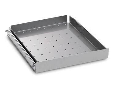 Tiroir inox 40 kg (fond perforé) 492x625 mm