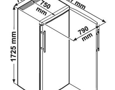 Armoire négative sécurisée, 513 litres, 14 tiroirs