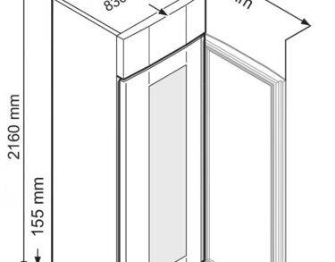 Armoire positive 5°C± 3°C, 597 litres, porte vitrée