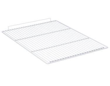 Grille acier plastifié (lxp) 600x800 mm (prévoir 1 jeu de glissières)