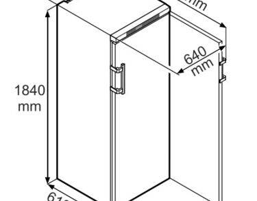 Armoire positive 5°C ± 2°C, 361 litres, porte pleine