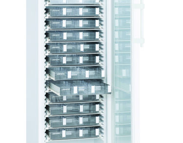 Armoire positive 5°C ± 3°C, 386 litres, porte vitrée