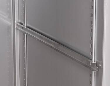 Glissière inox droite en