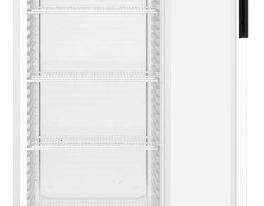 Armoire positive, carrosserie epoxy blanc, porte vitrée, 347L