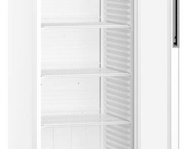 Armoire positive, carrosserie epoxy blanc, porte vitrée, 400L