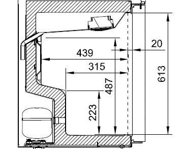 Table top positif labo vitré 125 L qualifiable +5°C +/-3K