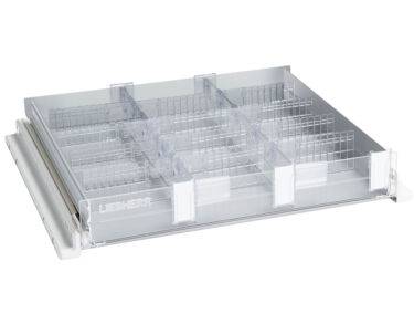 Tiroir aluminium (fond plein) façade plexi - dimensions utiles (lxpxh) 410x370x55 mm