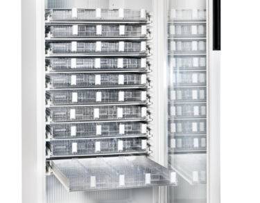Armoire médicaments 5°C ± 3°C, 569 litres, porte vitrée