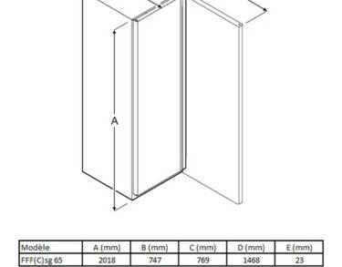 Armoire négative statique, carrosserie epoxy blanc, 573L